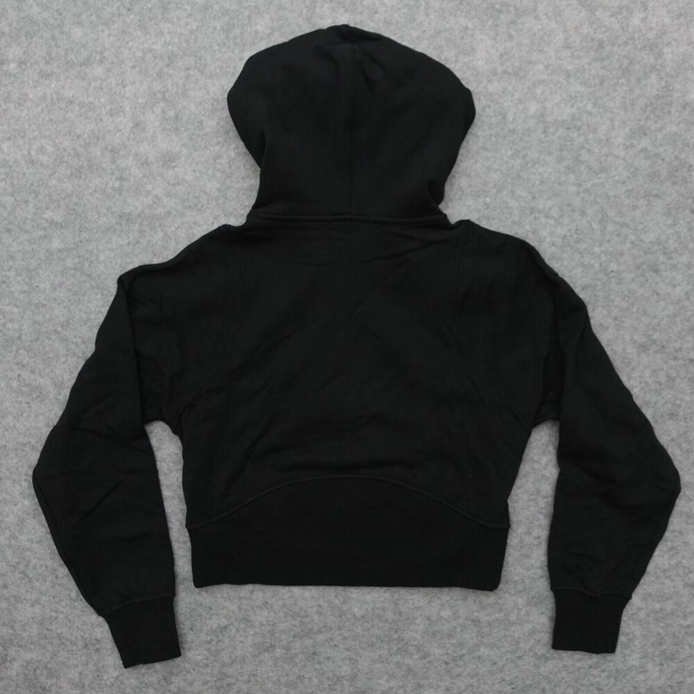 New Lululemon Cotton French Terry Zip Hoodie Black Womens Size 6 - Picture 2 of 10